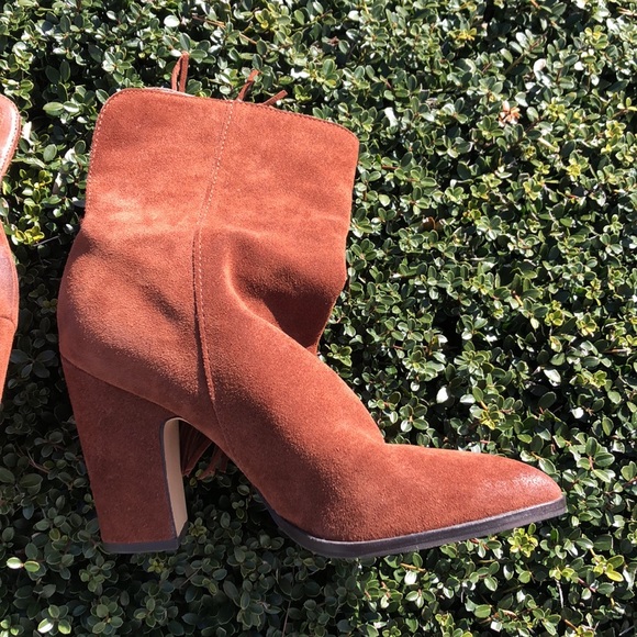 Dolce Vita brown fringe suede boots - cowboy - Picture 6 of 12